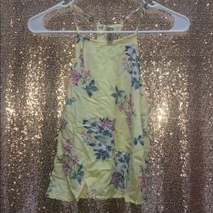 Yellow Floral Summer Tank